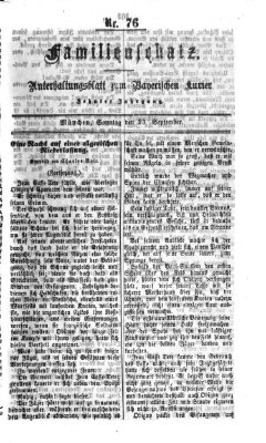 Familienschatz (Bayerischer Kurier) Sonntag 23. September 1866