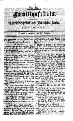 Familienschatz (Bayerischer Kurier) Sonntag 21. Oktober 1866