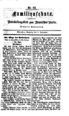 Familienschatz (Bayerischer Kurier) Sonntag 4. November 1866