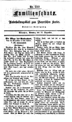 Familienschatz (Bayerischer Kurier) Sonntag 16. Dezember 1866