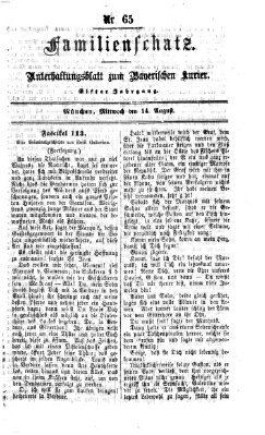 Familienschatz (Bayerischer Kurier) Mittwoch 14. August 1867