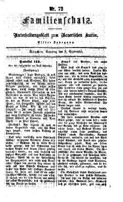 Familienschatz (Bayerischer Kurier) Sonntag 8. September 1867