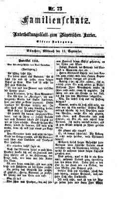 Familienschatz (Bayerischer Kurier) Mittwoch 11. September 1867