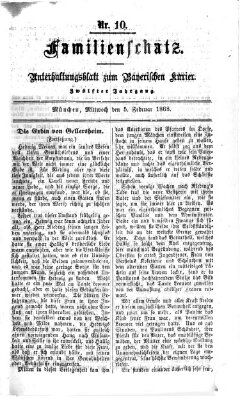 Familienschatz (Bayerischer Kurier) Mittwoch 5. Februar 1868