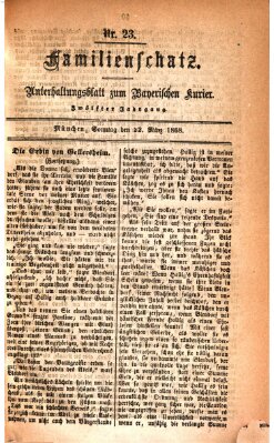 Familienschatz (Bayerischer Kurier) Sonntag 22. März 1868