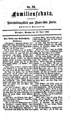 Familienschatz (Bayerischer Kurier) Sonntag 12. April 1868