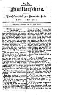 Familienschatz (Bayerischer Kurier) Mittwoch 29. April 1868