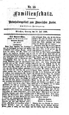 Familienschatz (Bayerischer Kurier) Samstag 18. Juli 1868