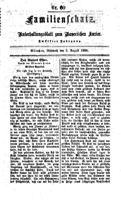 Familienschatz (Bayerischer Kurier) Mittwoch 5. August 1868