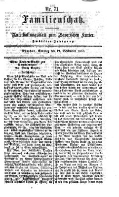 Familienschatz (Bayerischer Kurier) Samstag 12. September 1868