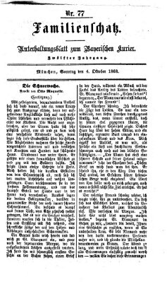 Familienschatz (Bayerischer Kurier) Sonntag 4. Oktober 1868