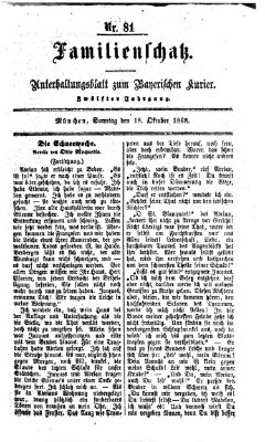 Familienschatz (Bayerischer Kurier) Sonntag 18. Oktober 1868