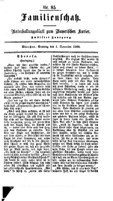 Familienschatz (Bayerischer Kurier) Sonntag 1. November 1868