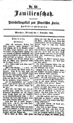 Familienschatz (Bayerischer Kurier) Mittwoch 4. November 1868