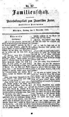 Familienschatz (Bayerischer Kurier) Sonntag 8. November 1868