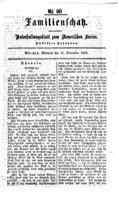 Familienschatz (Bayerischer Kurier) Mittwoch 18. November 1868