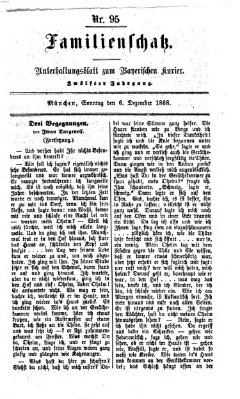 Familienschatz (Bayerischer Kurier) Sonntag 6. Dezember 1868