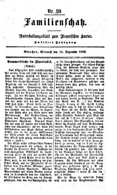 Familienschatz (Bayerischer Kurier) Mittwoch 16. Dezember 1868