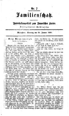 Familienschatz (Bayerischer Kurier) Sonntag 24. Januar 1869