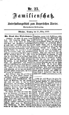 Familienschatz (Bayerischer Kurier) Sonntag 21. März 1869