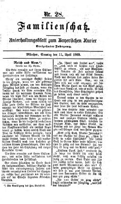 Familienschatz (Bayerischer Kurier) Sonntag 11. April 1869