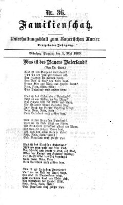 Familienschatz (Bayerischer Kurier) Sonntag 9. Mai 1869