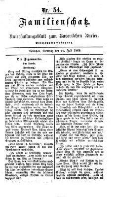 Familienschatz (Bayerischer Kurier) Sonntag 11. Juli 1869