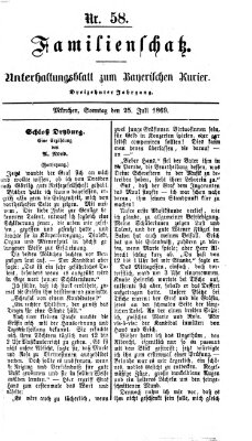 Familienschatz (Bayerischer Kurier) Sonntag 25. Juli 1869