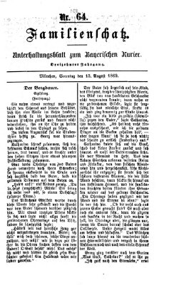 Familienschatz (Bayerischer Kurier) Sonntag 15. August 1869