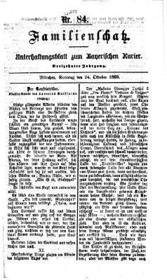 Familienschatz (Bayerischer Kurier) Sonntag 24. Oktober 1869