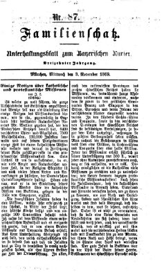 Familienschatz (Bayerischer Kurier) Mittwoch 3. November 1869