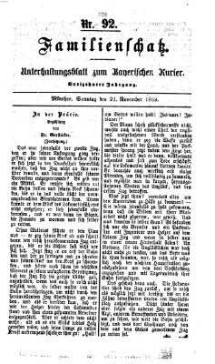 Familienschatz (Bayerischer Kurier) Sonntag 21. November 1869