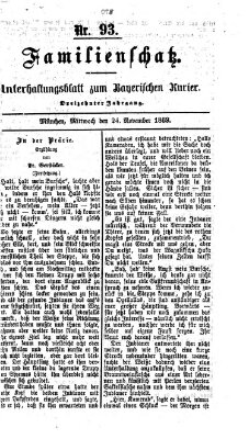 Familienschatz (Bayerischer Kurier) Mittwoch 24. November 1869