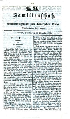 Familienschatz (Bayerischer Kurier) Sonntag 28. November 1869