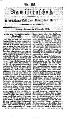 Familienschatz (Bayerischer Kurier) Mittwoch 1. Dezember 1869