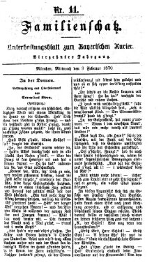 Familienschatz (Bayerischer Kurier) Mittwoch 9. Februar 1870