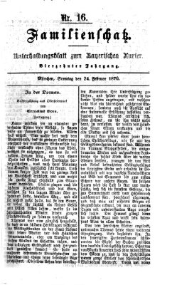 Familienschatz (Bayerischer Kurier) Donnerstag 24. Februar 1870