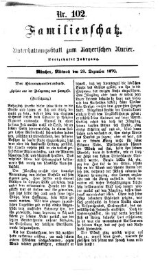 Familienschatz (Bayerischer Kurier) Mittwoch 28. Dezember 1870