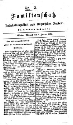 Familienschatz (Bayerischer Kurier) Mittwoch 4. Januar 1871