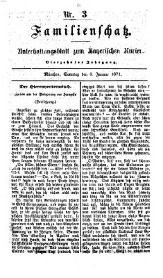 Familienschatz (Bayerischer Kurier) Sonntag 8. Januar 1871