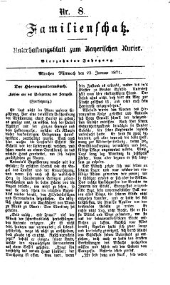 Familienschatz (Bayerischer Kurier) Mittwoch 25. Januar 1871