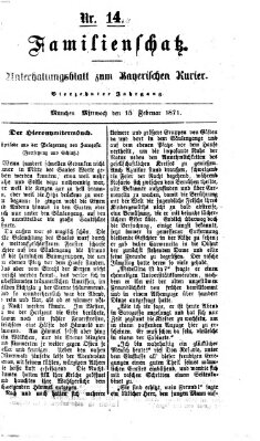 Familienschatz (Bayerischer Kurier) Mittwoch 15. Februar 1871