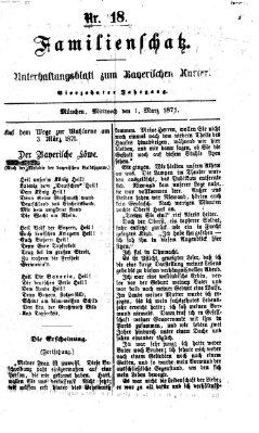 Familienschatz (Bayerischer Kurier) Mittwoch 1. März 1871