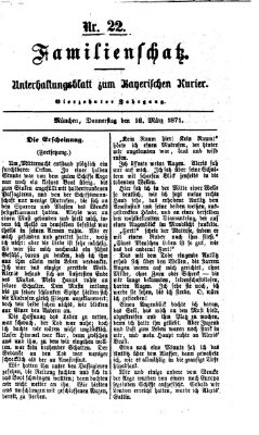 Familienschatz (Bayerischer Kurier) Donnerstag 16. März 1871