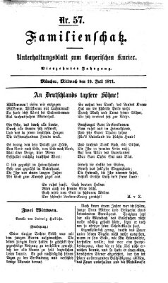 Familienschatz (Bayerischer Kurier) Mittwoch 19. Juli 1871