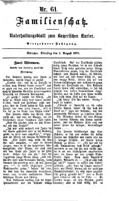 Familienschatz (Bayerischer Kurier) Dienstag 1. August 1871