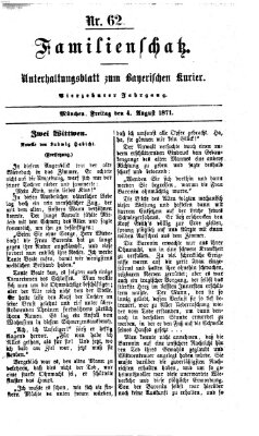 Familienschatz (Bayerischer Kurier) Freitag 4. August 1871