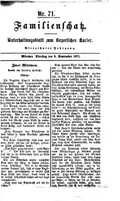 Familienschatz (Bayerischer Kurier) Dienstag 5. September 1871