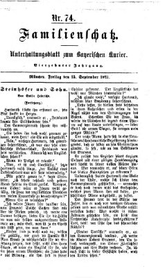 Familienschatz (Bayerischer Kurier) Freitag 15. September 1871