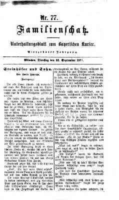 Familienschatz (Bayerischer Kurier) Dienstag 26. September 1871